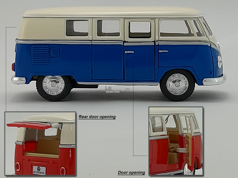 1962 Volkswagen T1 Classical Bus / Kombi Diecast Metal Microbus
