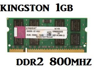 1GB Kingston Notebook Laptop DDR2 RAM 800Mhz PC-6400 KVR800D2N6/1G