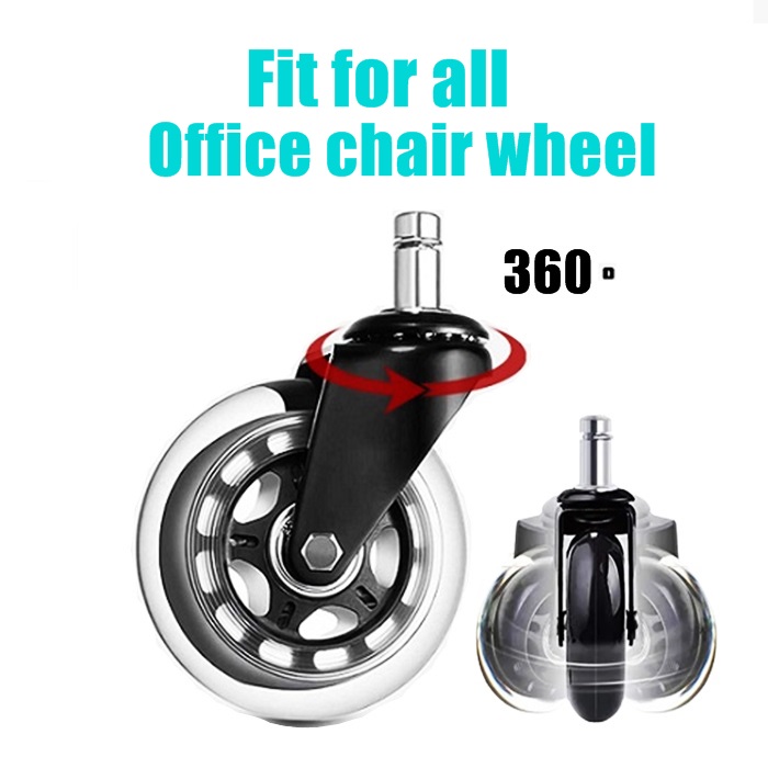 1PC Office Swivel Chair Roller Casters Replacement Wheels 3 inch