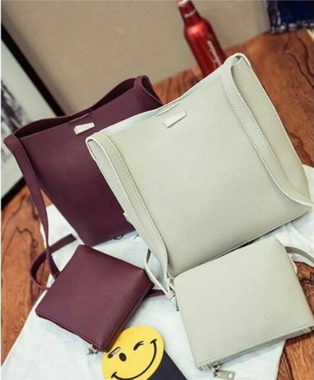 2 IN 1 BAG SET women lady string bag 2 in 1