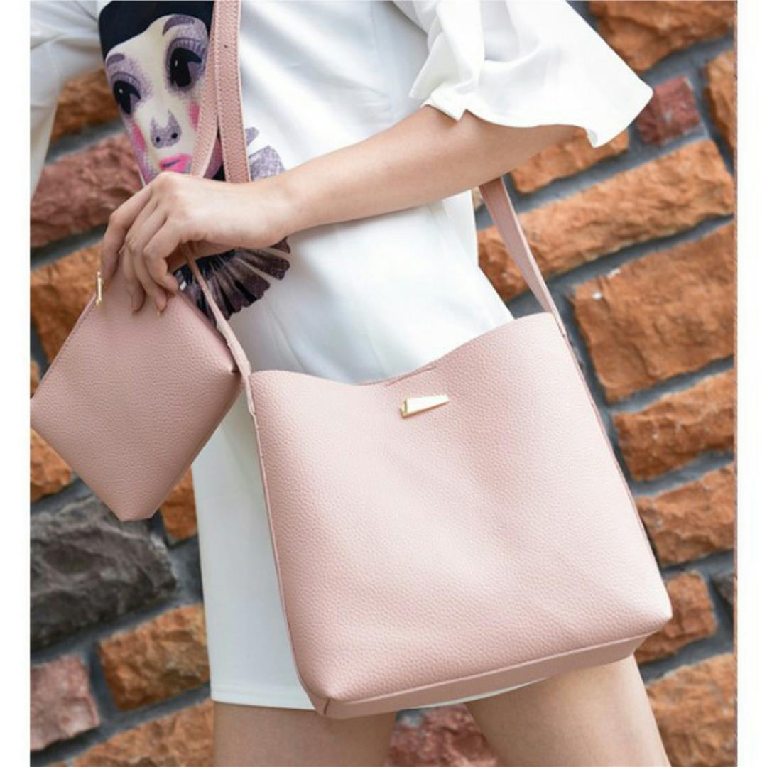 2 IN 1 BAG SET women lady string bag 2 in 1