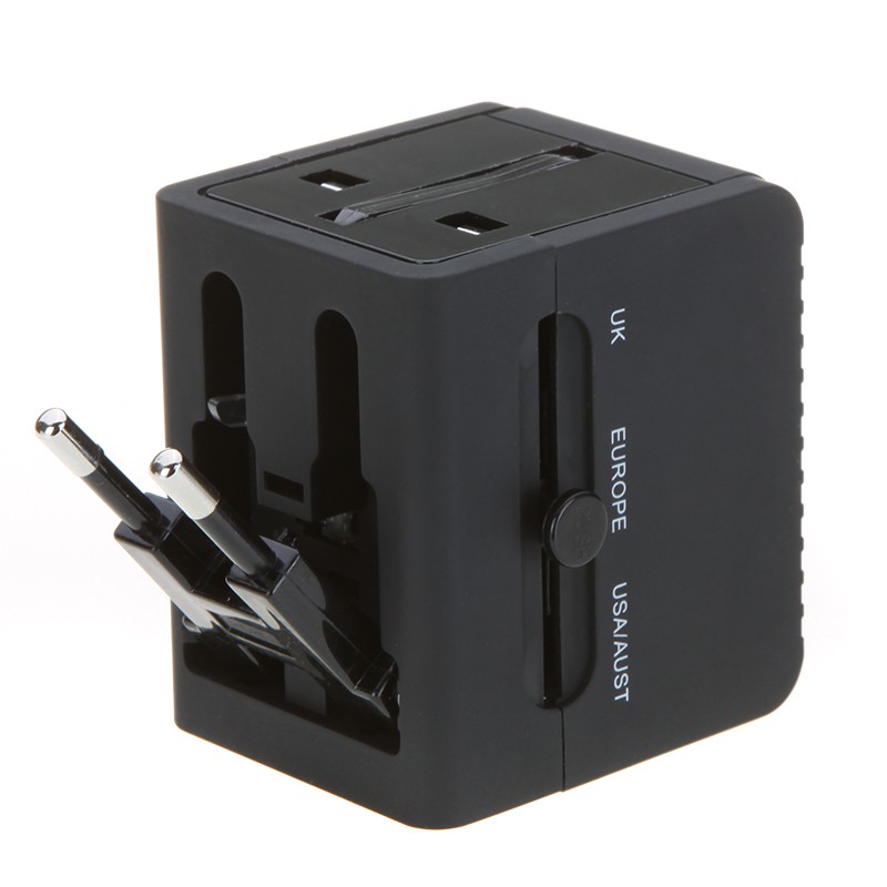 2.1A Output 2 USB Universal World Travel Adapter Fast Charger