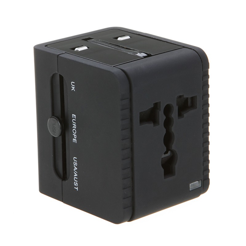 2.1A Output 2 USB Universal World Travel Adapter Fast Charger