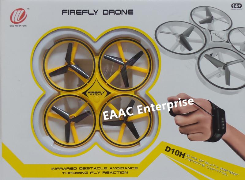 2.4G Firefly Hand Control RC Drone Quadcopter Infrared Throwing Fly