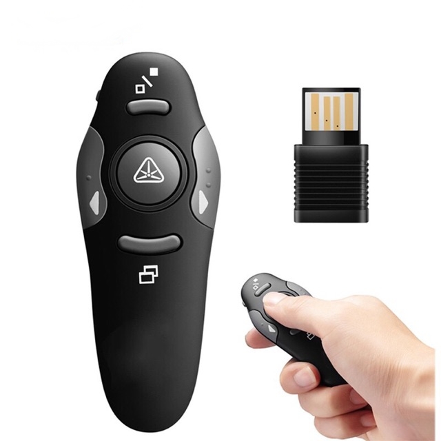 2.4GHZ USB Wireless PowerPoint Presenter Remote Control Laser RF Pointer Pen