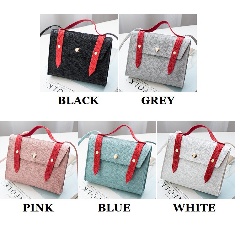 2 Color Arrow Sling Bag Shoulder Handbag