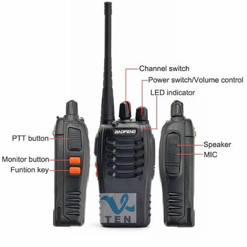 2 pcs 1 pair BAOFENG BF-888S BF888S walkie talkie handheld uhf radio