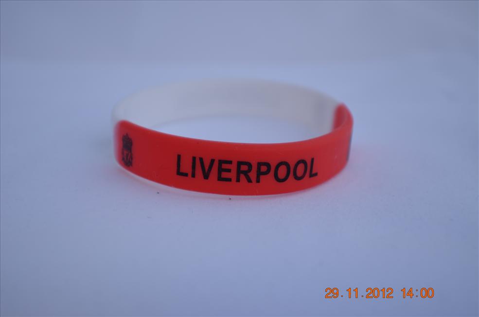 2 pcs EPL Liverpool FC silicone wrist band