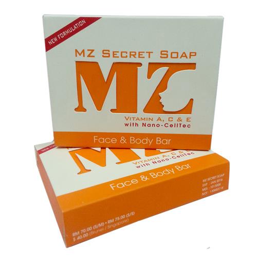 2 pcs MZ Secret Soap New Formulation Vitamin A, C  &amp; E with Nano-Cellte