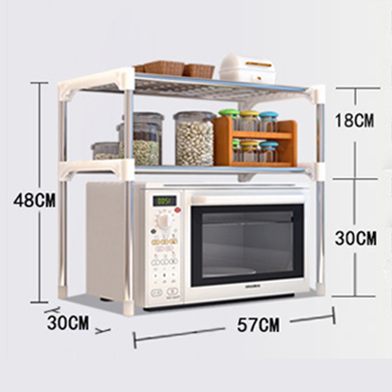2 Tiers Layer Kitchen Rack Shelf St End 10 17 2020 9 42 Pm 2 Tiers Layer Kitchen Rack Shelf Storage Organizer Shelves Microwave O