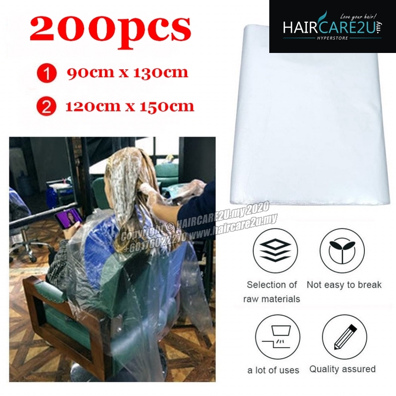 200pcs Barber Salon Disposable Hairdressing Apron Cutting Cape