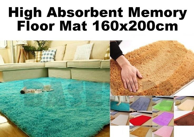 200x160cm  Soft Large Floor Mat High Aborbent Rug Carpet 2.5cm 1834.1