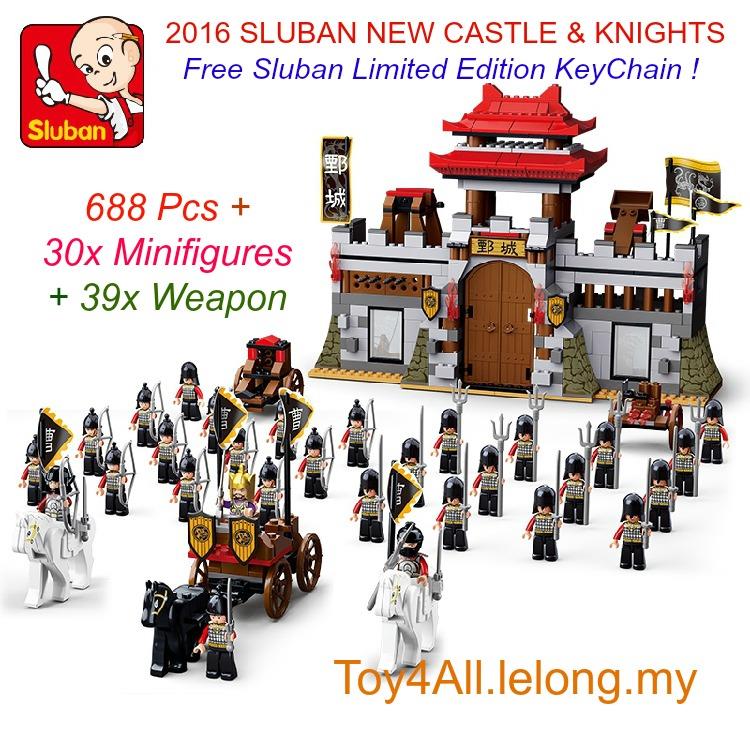 2016 sluban castle knights lego compatible brick