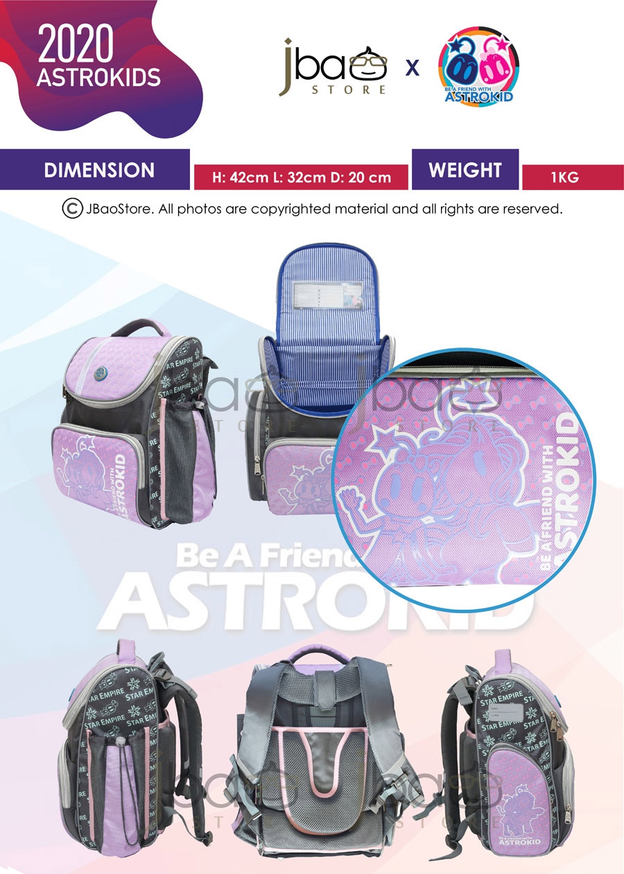 astro kid school bag