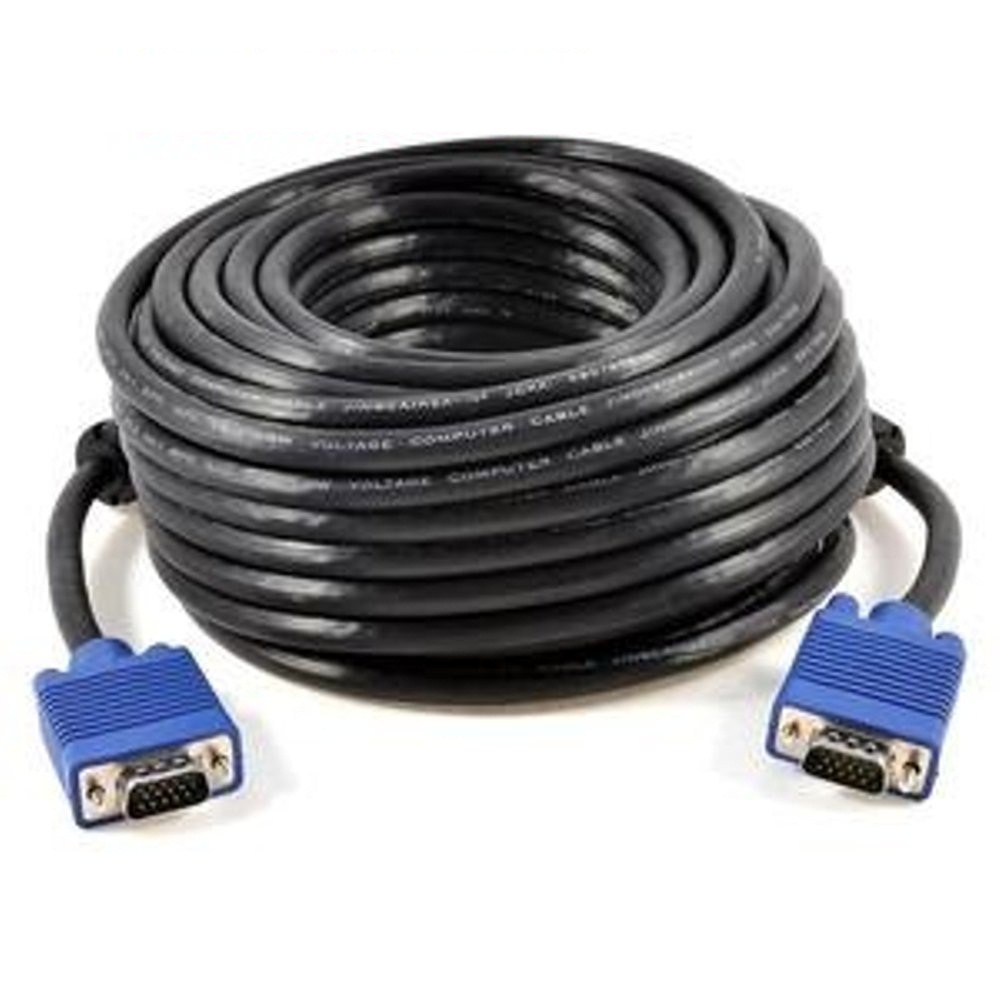 20M VGA/RGB Cable HD 15pin Male to Male 3C+4 for HDTV Projector Monitor