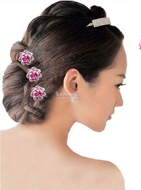 20pcs Red Flower Hairpins Hair Clips End 9 3 2020 3 15 Pm
