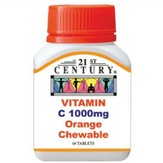 21st Century Vitamin C 1000mg Orange Chewable (60'S)