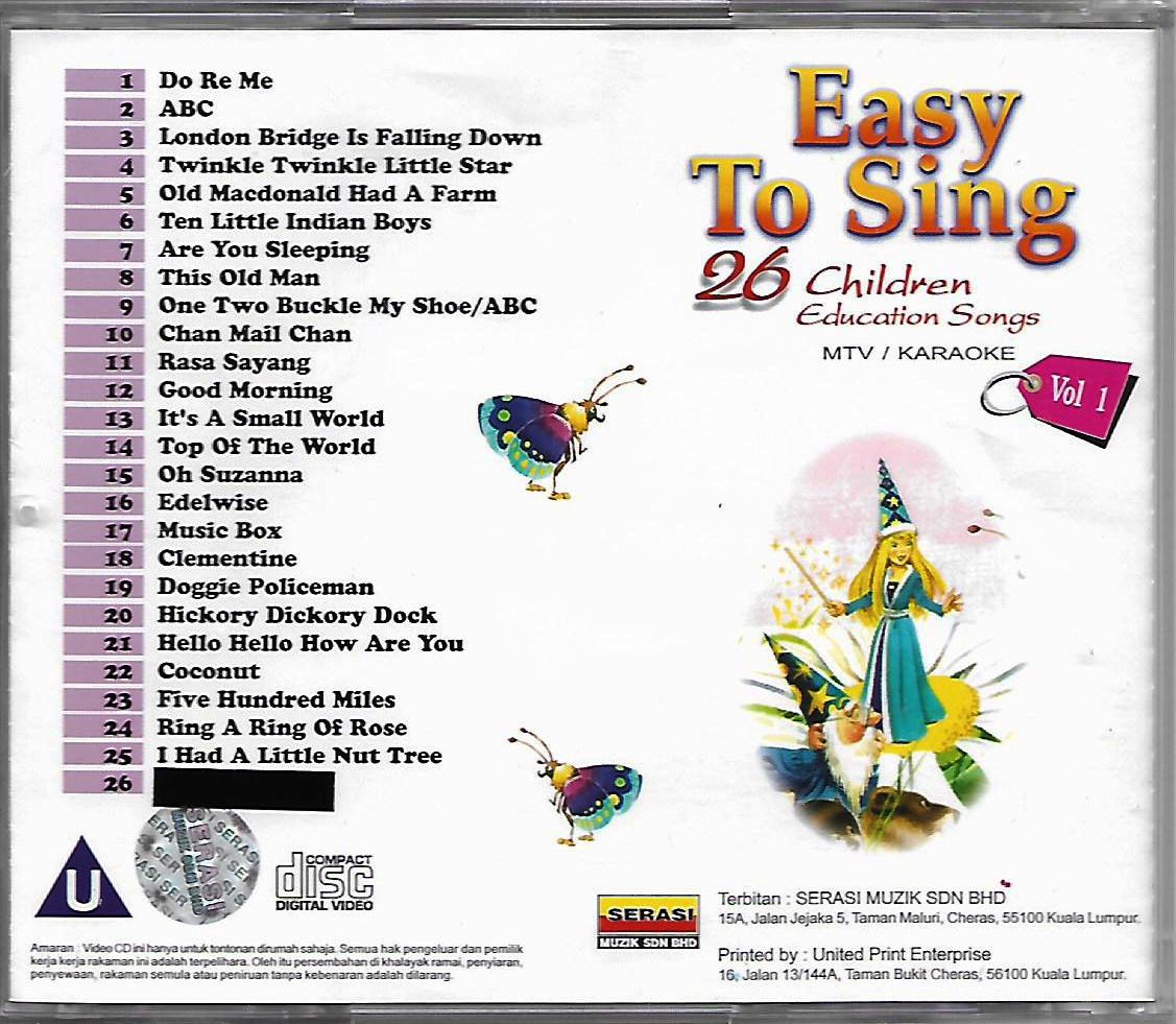 25 Children Education Songs Easy To (end 5/8/2021 12:00 AM)