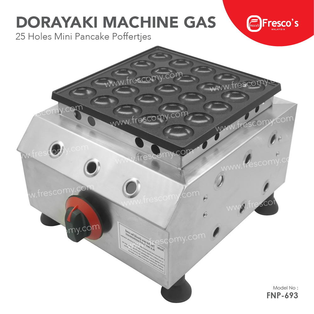 25 Holes Dorayaki Gas Machine