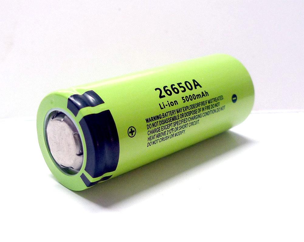 26650A 26650 3.7V 5000mAh Li-ion Rechargeable Battery Batteries
