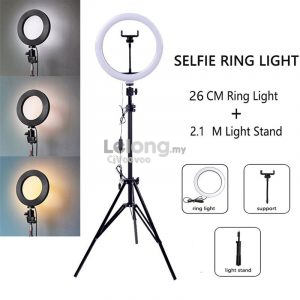 26cm Ring Light with Tripod Holder Selfie 10&quot; Inches LED Video Live