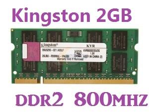 2GB Kingston Notebook Laptop DDR2 RAM 800Mhz PC-6400 KVR800D2N6/2G