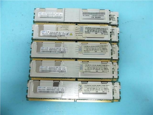 2GB PC2-5300F ECC FB IBM Server RAM 39M5791 39M5790 38L5905