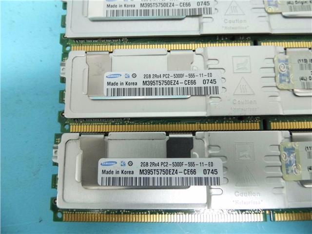 2GB PC2-5300F ECC FB IBM Server RAM 39M5791 39M5790 38L5905