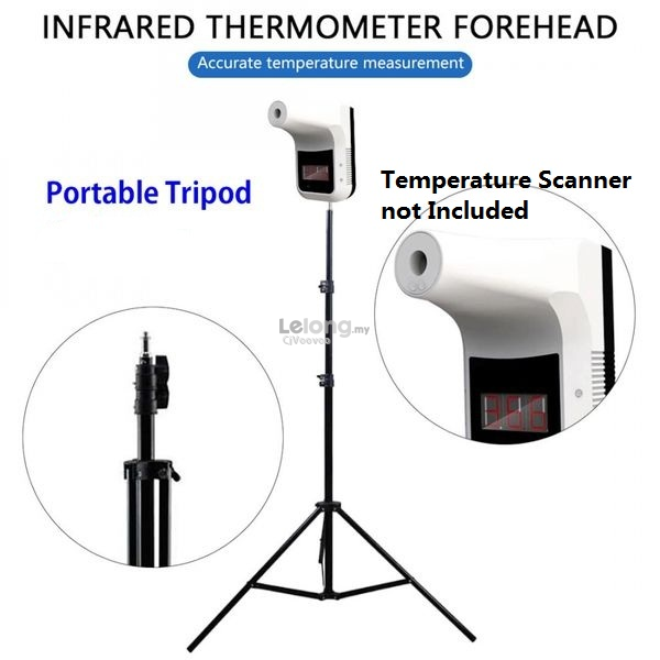 2m Tripod Stand Infrared Temperature Scanner Ring Light Photography