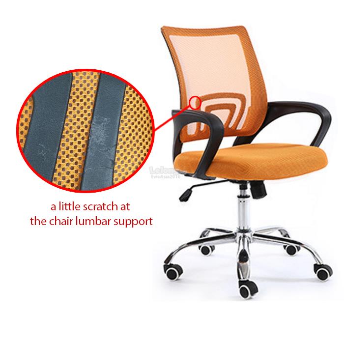 2nd Chance Item Mid Back Mesh Office Chair Model Ocn00 Orange