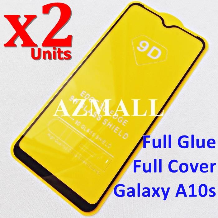 2PCS 9D Full Glue Tempered Glass Screen Samsung Galaxy A10s /SM-A107F