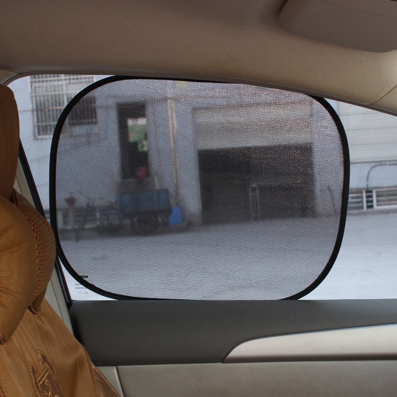 2pcs Car Interior Mesh Side Window Screen Solar Protection Visor Sun Shade
