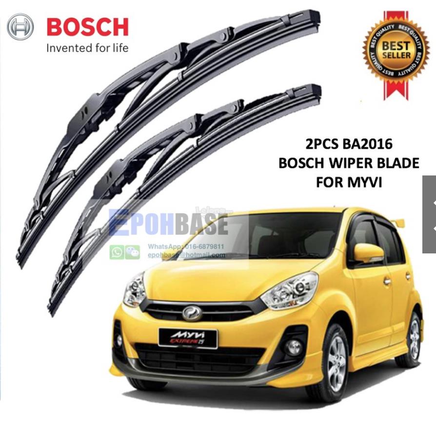 2PCS MYVI WIPER BLADE BOSCH 20'/16' (end 7/21/2020 9:15 PM)