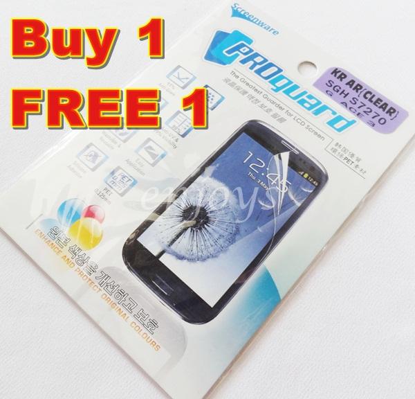 2x Clear LCD Screen Protector Samsung Galaxy Ace 3 S7270 S7275 S7275R