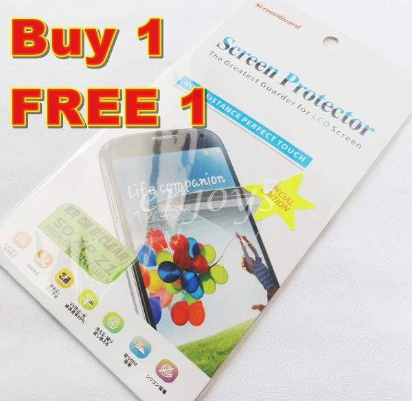 2x Clear LCD Screen Protector Sony Xperia Z1 / C6903 L39h ~Front Back