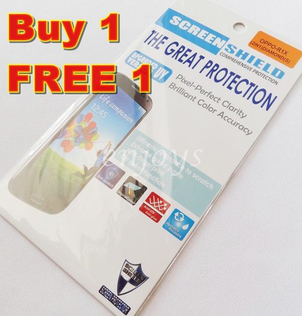 2x DIAMOND LCD Screen Protector for Oppo R1X R8206 ~FRONT BACK