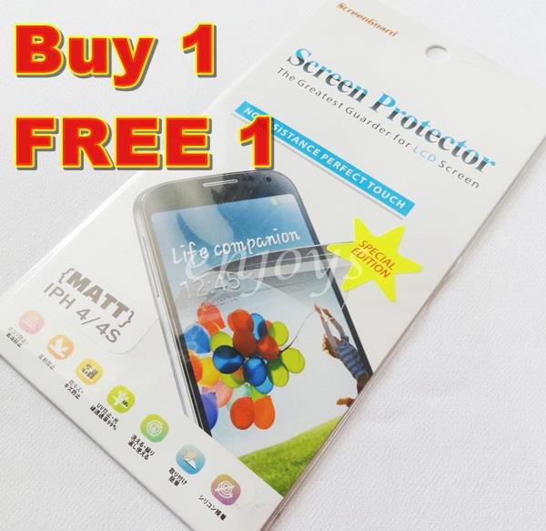 2x MATTE Anti Glare LCD Screen Protector Apple iPhone 4 4S ~Front Back