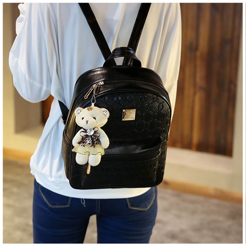 3 in 1 Bear Backpack Set Handbag Sling Shoulder Bag Purse Beg