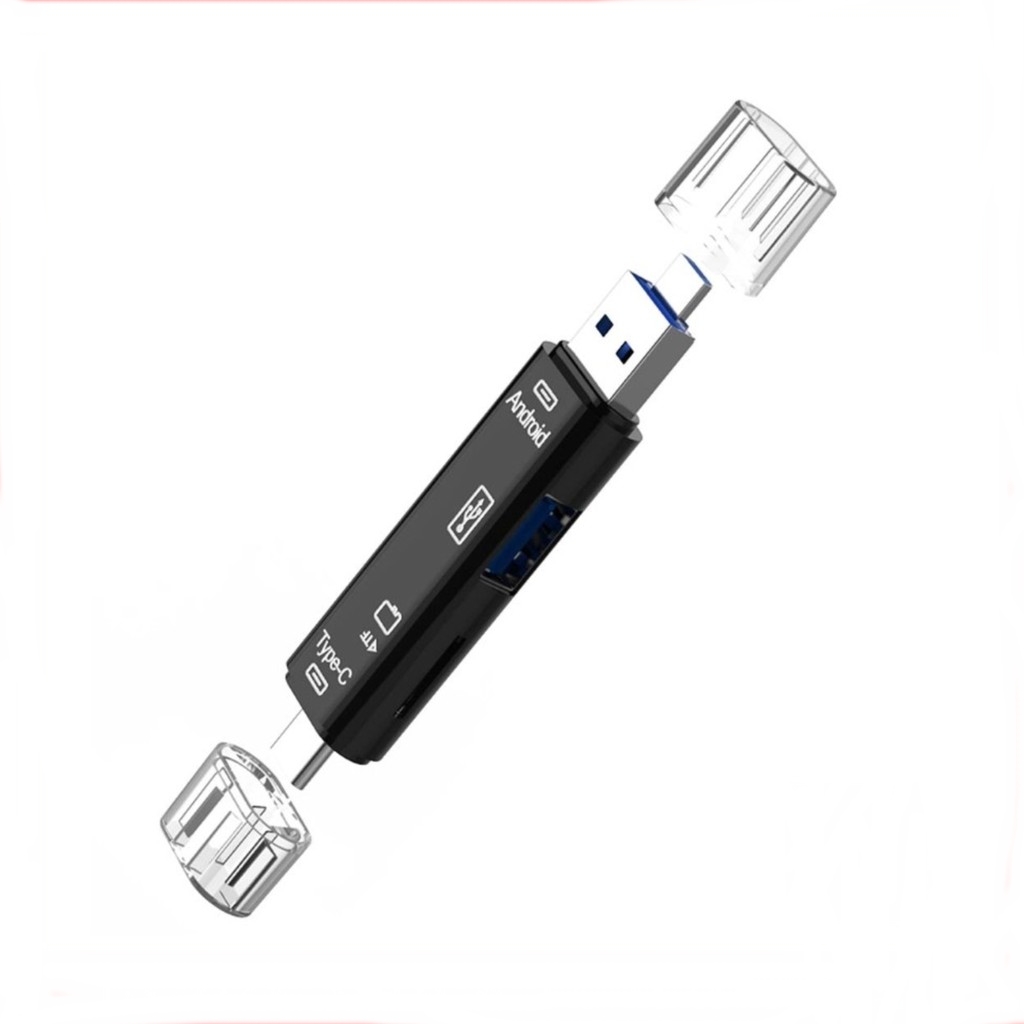 3 In 1 Mini OTG Card Reader USB 2.0 Micro To Type C Memory Micro-USB TF