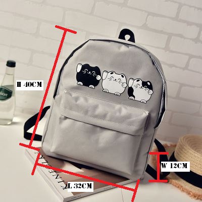 3 LITTLE CAT Backpack School Bag Travel Bag Pack