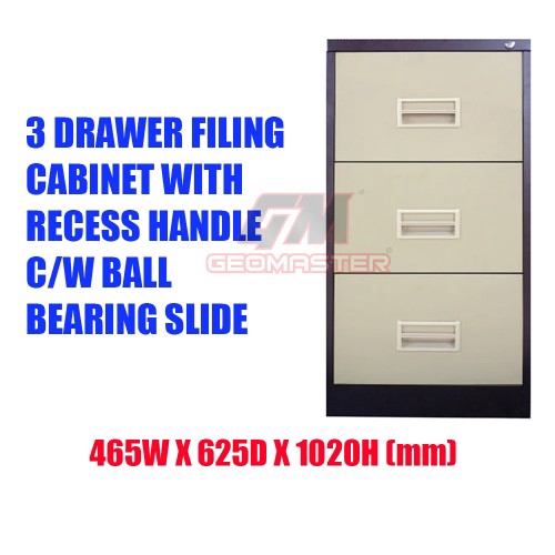 3 Drawers Metal Filing Cabinet With End 3 24 2023 12 00 Am