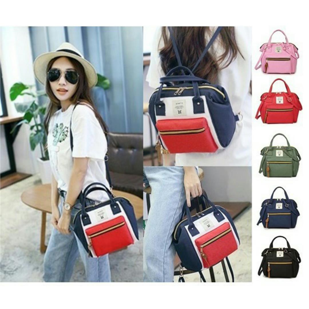  3 WAY MINI BAG Japan Anello Mini Boston Sling Bag Backpack