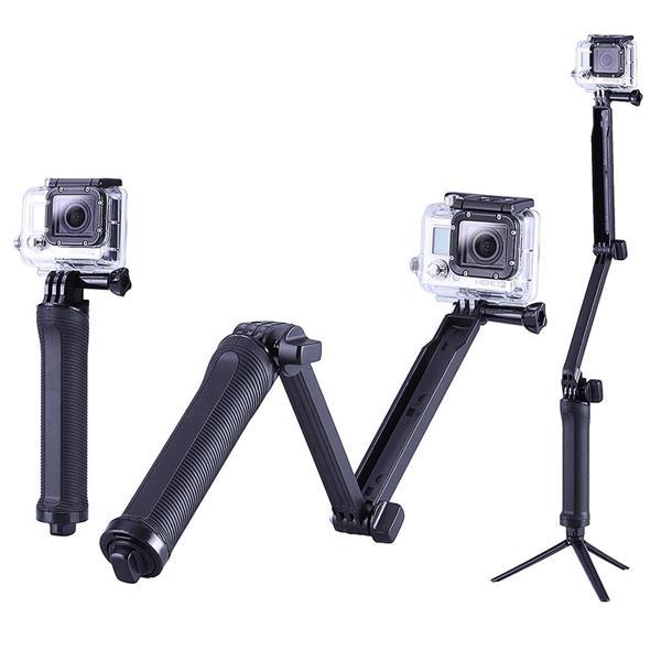 3-Way Monopod Grip Arm Tripod Stand Camera For XiaoMi Yi GoPro SJCAM