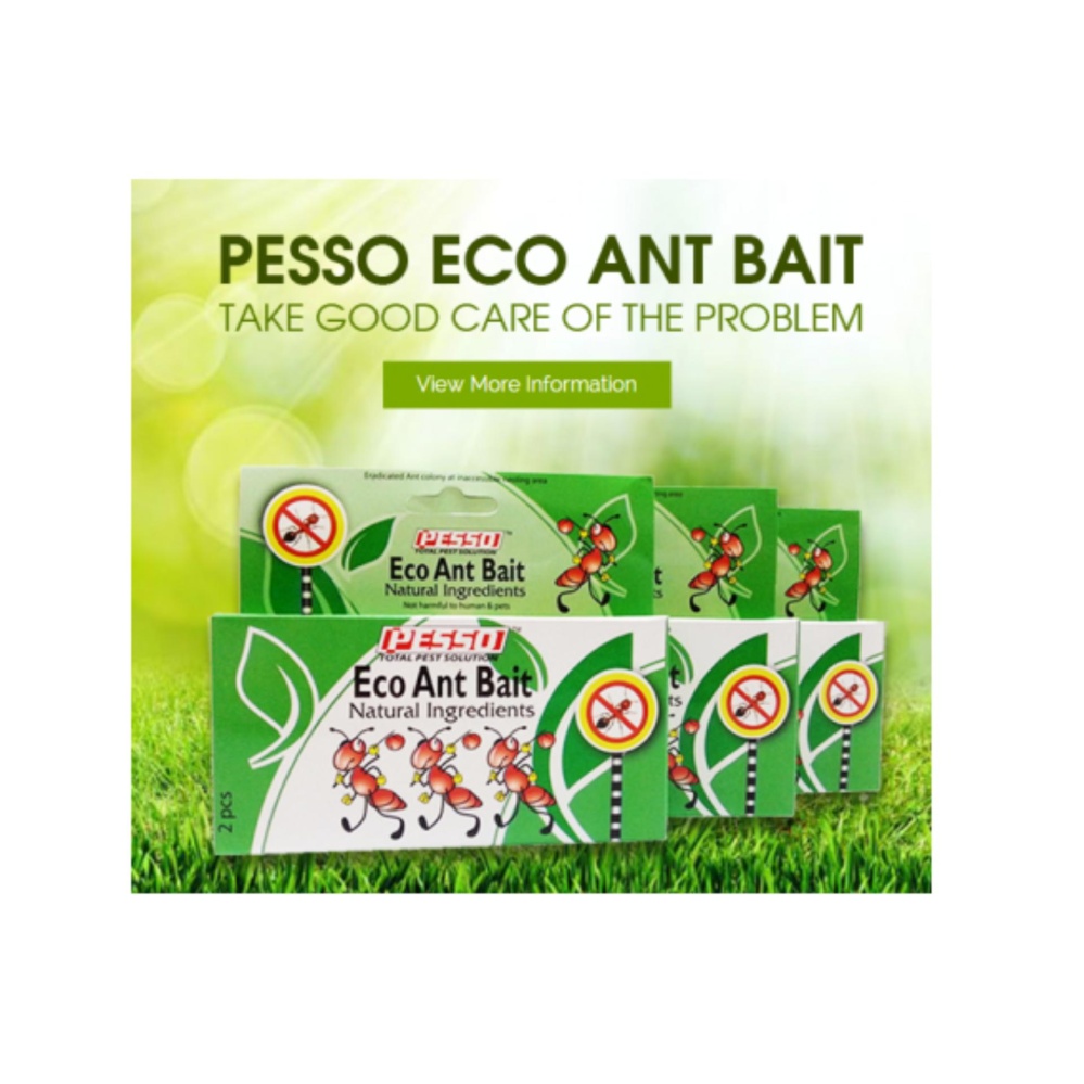 3 Packets x PESSO Eco Ant Bait 2pcs
