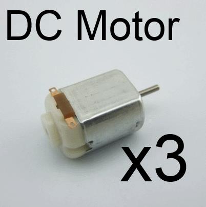 3 units Miniature DC motor 130 small motor four-wheel drive