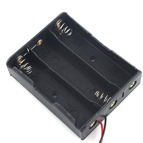 3 x 18650 Battery Holder Case Box with 6 inch Wire Leads 