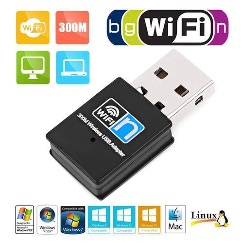 300Mbps USB 2.0 Mini WLAN Wireless Adapter Receiver WiFi Network Card