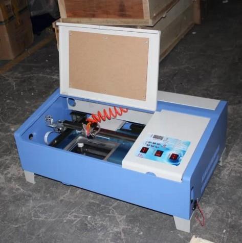 3020 CO2 Laser CNC Machine 40W 50W Engraving , Cutting Rubber Stamp