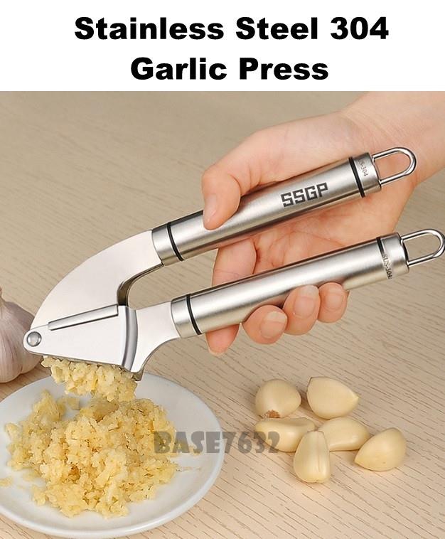 304 Stainless Steel Garlic Hand Press Presser Mincer Chopper 2203.1