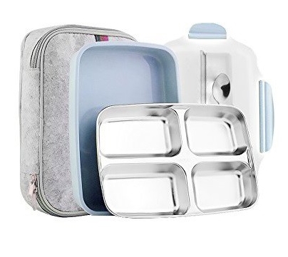304 Stainless Steel Lunch Boxes With Compartments Microwave Bento Lunch Box